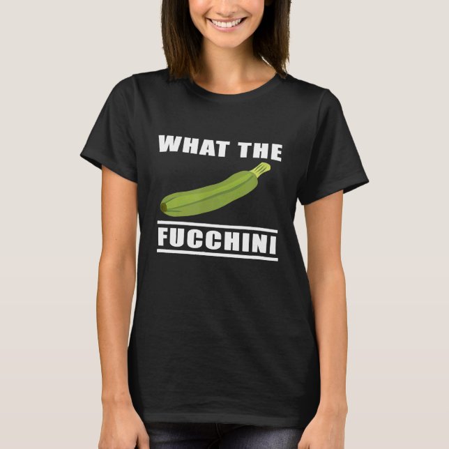 Chef Women Manar Fucchini Zucchini Courgette Cooki T Shirt (Framsida)