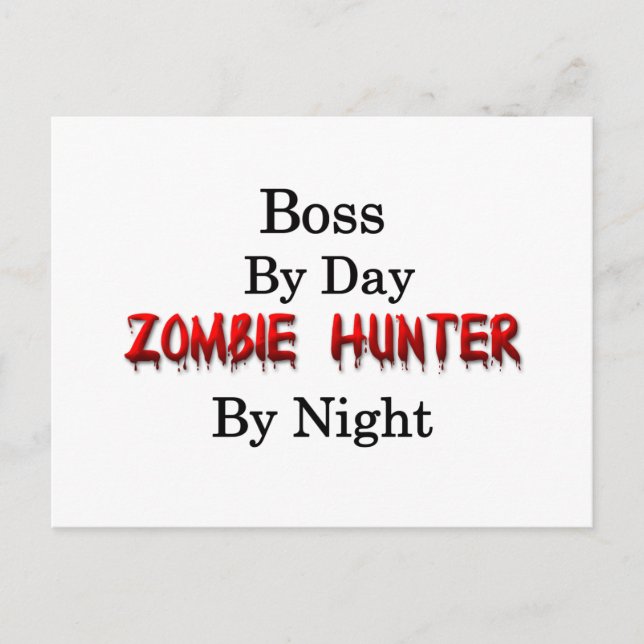 Chef/Zombie Hunter Vykort (Framsida)