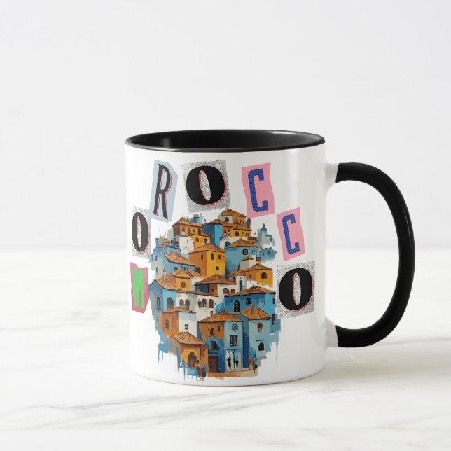 Chefchaouen: A Blue Paradise in the Rif Mountains Mugg (Höger)