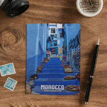 Chefchaouen, den marockanska blå staden Hälsning