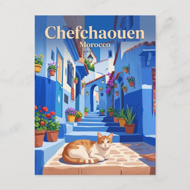 Chefchaouen, Marocko Marocko Vykort (Framsida)