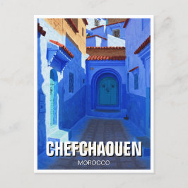 Chefchaouen Marocko Travel Vykort