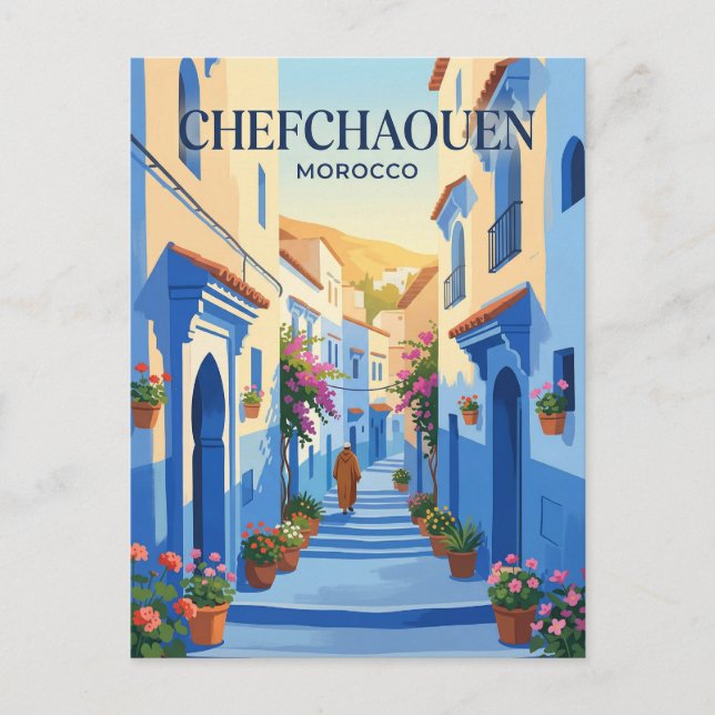 Chefchaouen, Marocko Vykort (Framsida)