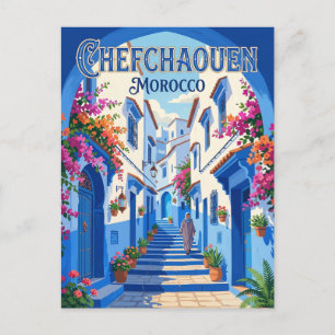 Chefchaouen Medina Marocko Vykort