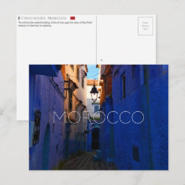 Chefchouen, vykort för Marocko