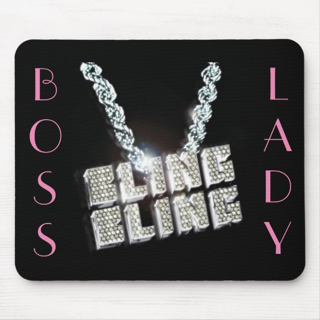 Chefdam Bling Bling Mousepad Musmatta (Framsidan)
