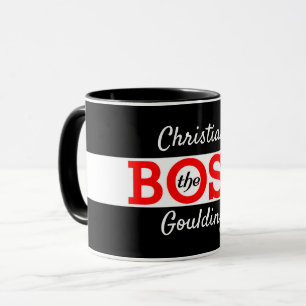 Chefen / Da Boss med Ditt Namn Mugg