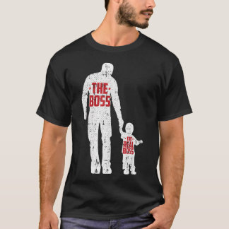 Chefen Den Riktiga Chefen Fars Dag Pappa Son T Shirt