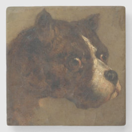 Chefen för en bulldog (av Théodore Géricault) Stenunderlägg