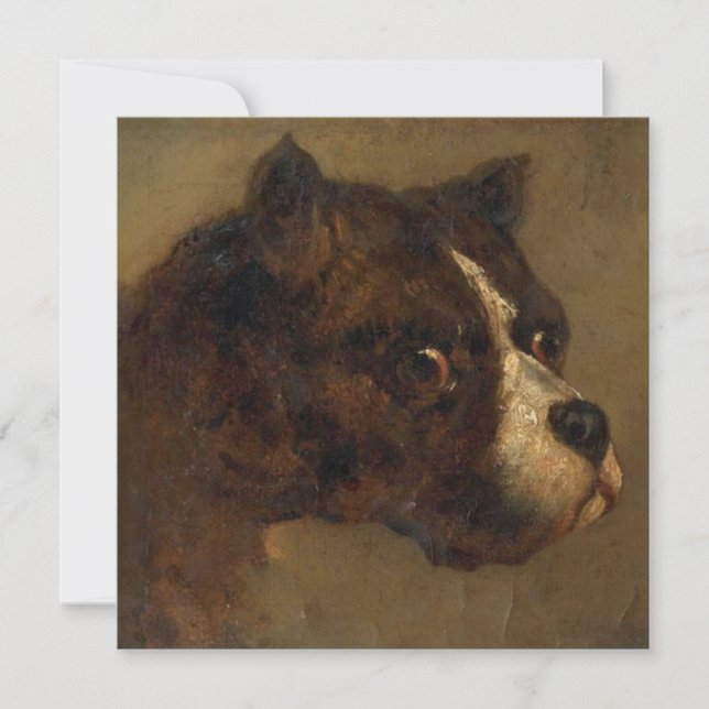 Chefen för en bulldog kort (Framsida)