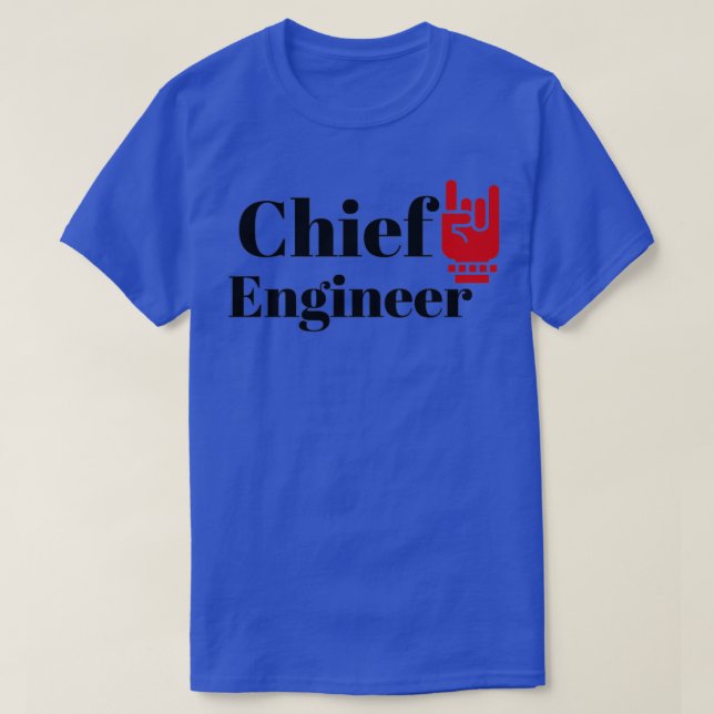 Chefen Ingenjör T Shirt (Design framsida)