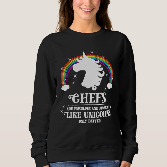 Chefer är magiska som Unicorns T Shirt (Framsida)