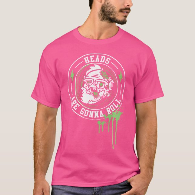 Cheferna kommer att rolla på en fin Gothic Zombie  T Shirt (Framsida)
