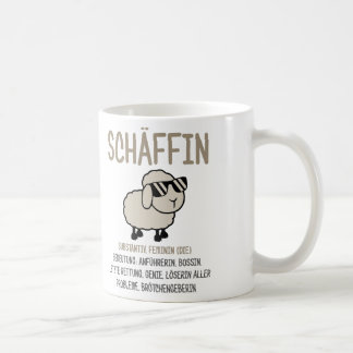 chefin Geschenke lustig, Schäffin Spruch Geschenk Kaffemugg