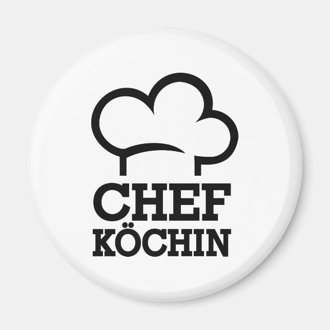 Chefköchin Koch-kokock Magnet (Framsidan)