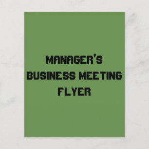 chefs affärsmöte folder flygblad