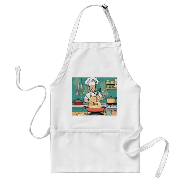 Chefs assistent: Ultimate Cooking Apron" Förkläde (Framsidan)