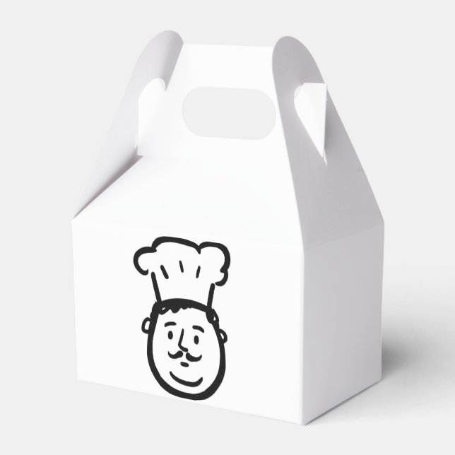 Chef's Delight Favor Box Presentaskar (Baksidan Sidan)