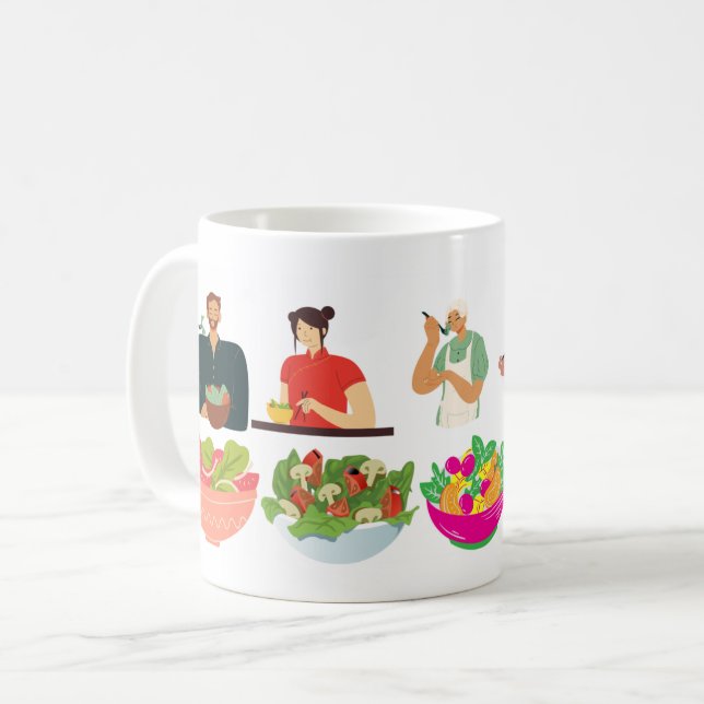 Chef's Healthy Cooking Show Design Kaffemugg (Framsida vänster)