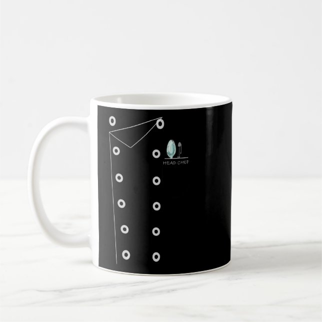 Chefs Jacka Pocket Head Chef Kitchen Utensils Che Kaffemugg (Vänster)