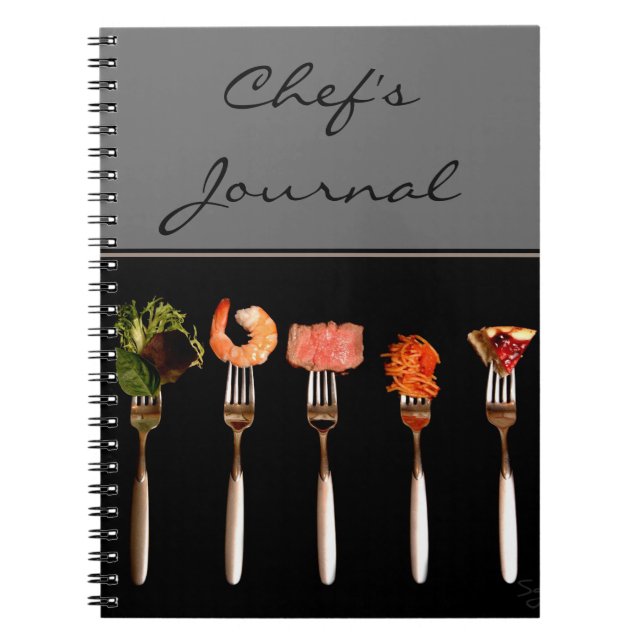 Chef's Journal Notebook Anteckningsbok Med Spiral (Framsidan)