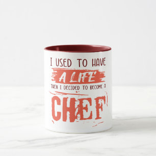Chefs liv. Lustigt Gift Idea. Mugg