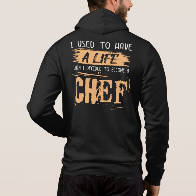 Chefs liv. Lustigt Gift Idea. T Shirt (Baksida)