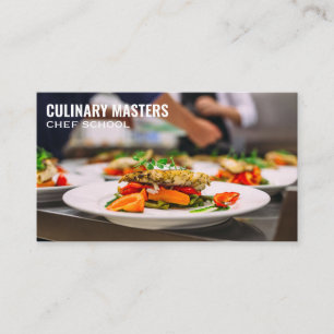 Chefs Plating Food Creations Visitkort
