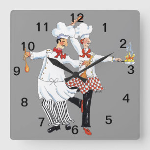 Chefs- väggklocka