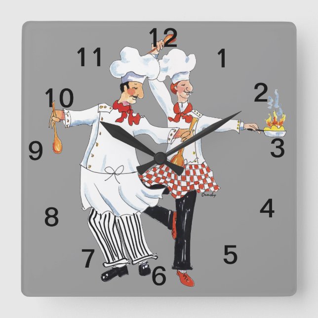 Chefs- väggklocka (Framsida)
