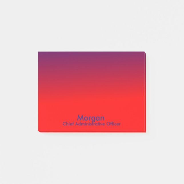 Chefsansvarig för Homeschool Red Blue Post-it Block (Framsida)