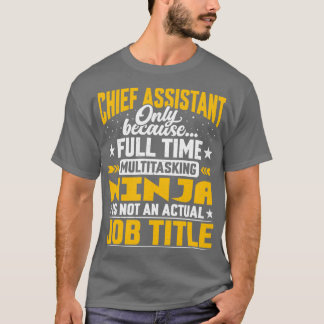 Chefsassistenten för befattning Titel Funny chefss T Shirt