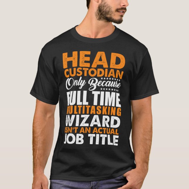 Chefsförvaringsguiden är inte en faktisk jobbtitel t shirt (Framsida)