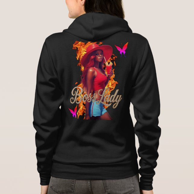 Chefsladd Fire Hoodie T Shirt (Baksida)