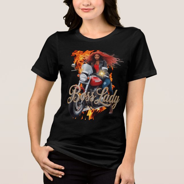 Chefslady T-Shirt Tri-Blend Tröja (Framsida)