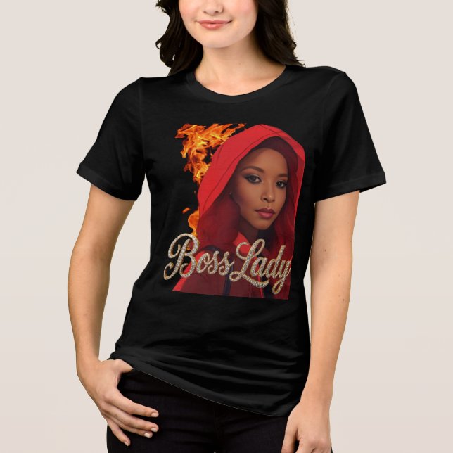Chefslinda Tri-Blend T-Shirt (Framsida)