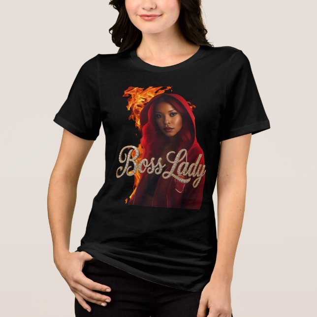 Chefslinda Tri-Blend T-Shirt (Framsida)