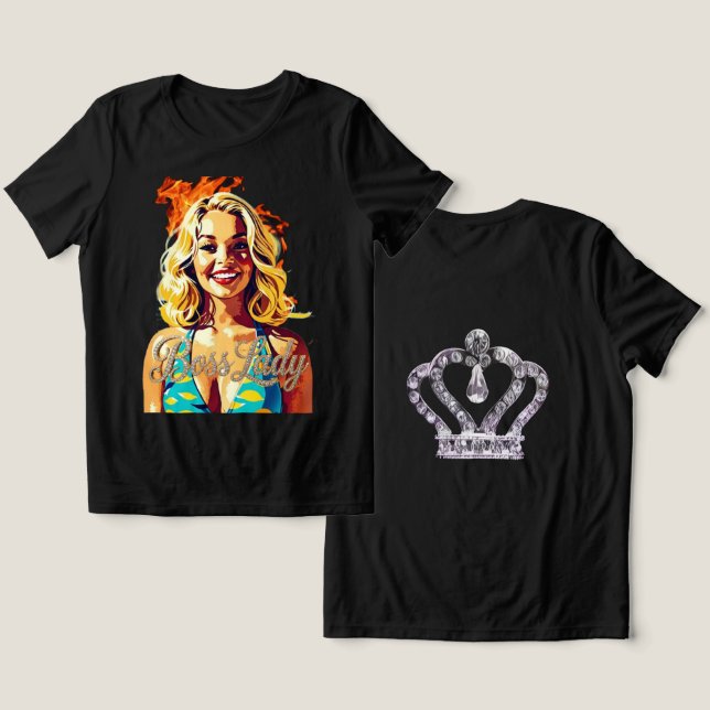Chefslöja T-Shirt Tri-Blend Tröja (Design fram och bak)