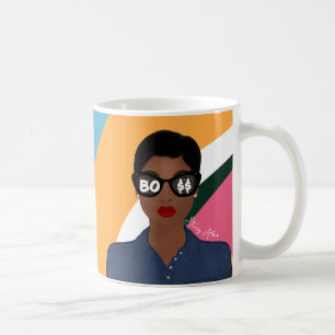 Chefstillsnamn Afrikansk Amerikansk Retro Mönster Kaffemugg