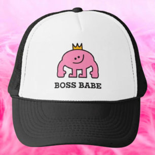 Chefstjej Kronan Rosa Figur Trucker Hatt Keps