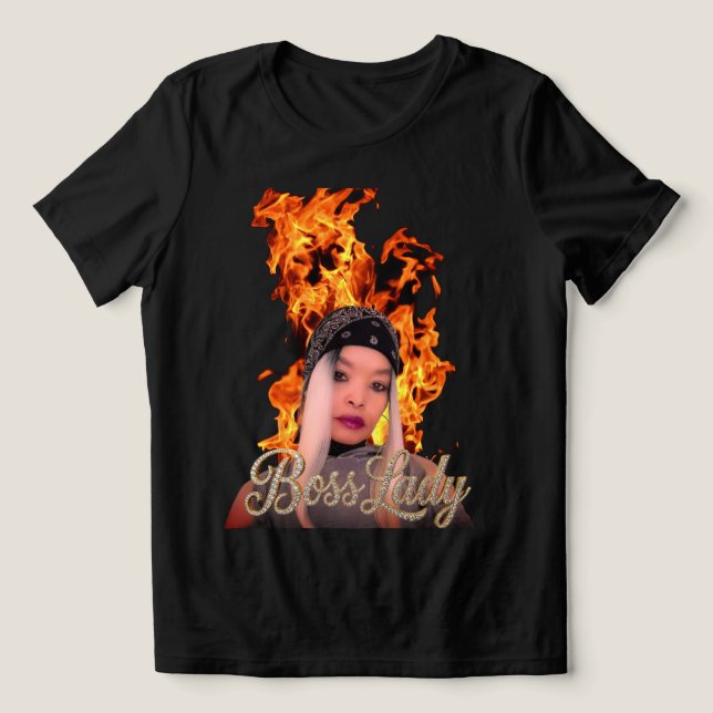 Chefstjej T-Shirt Tri-Blend Shirt (Design Framsida)