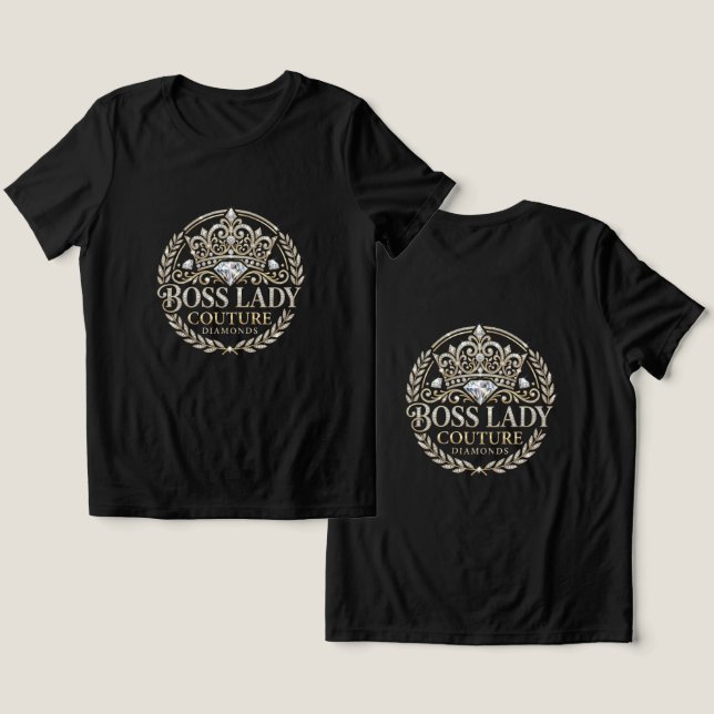 Chefstjej T-Shirt Tri-Blend Tröja (Design fram och bak)