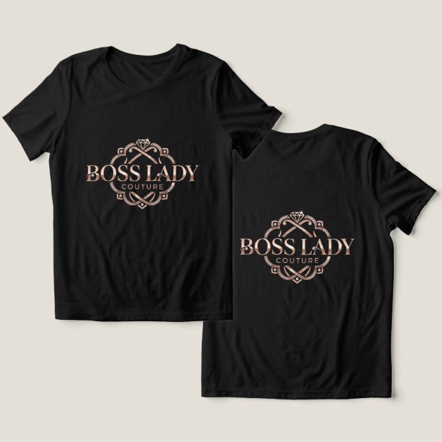 Chefstjej T-Shirt Tri-Blend Tröja (Design fram och bak)
