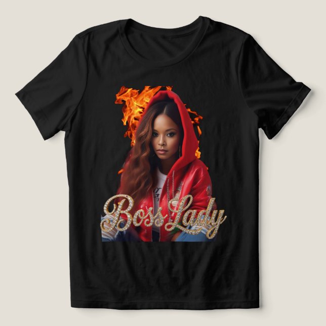 Chefstjej T-Shirt Tri-Blend Tröja (Design Framsida)