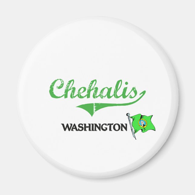 Chehalis Washington City Classic Magnet (Framsidan)