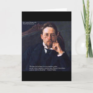Chekhov"Kärlek Normal State"-offertkort Kort