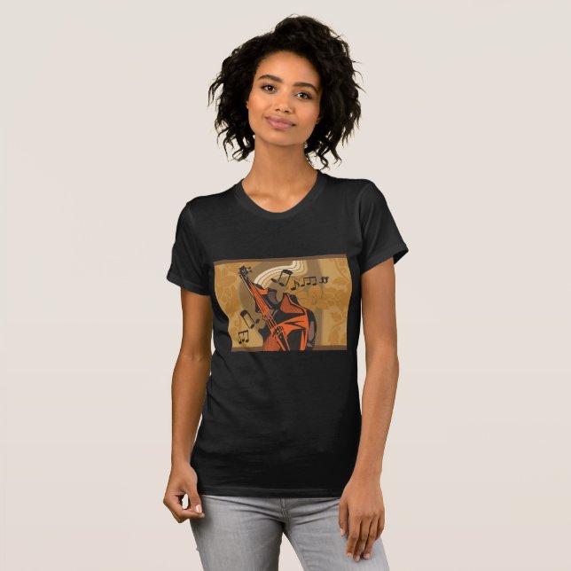 Chello kvinna T-tröja Tee Shirt (Hel framsida)