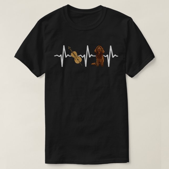 Chello Susse spanel Heartslag Hund älskare  T Shirt (Design framsida)