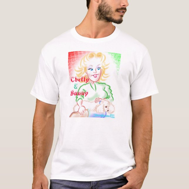 Chelly & kanin karikatyrskjorta t-shirt (Framsida)