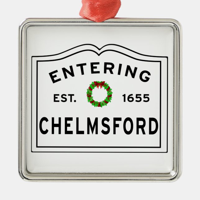 Chelmsford, MORSA Helgdag, Metall Ornament (Framsidan)